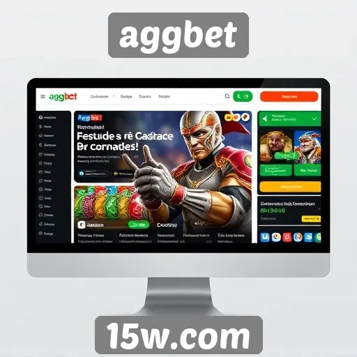 Interface do site Aggbet é moderna e intuitiva